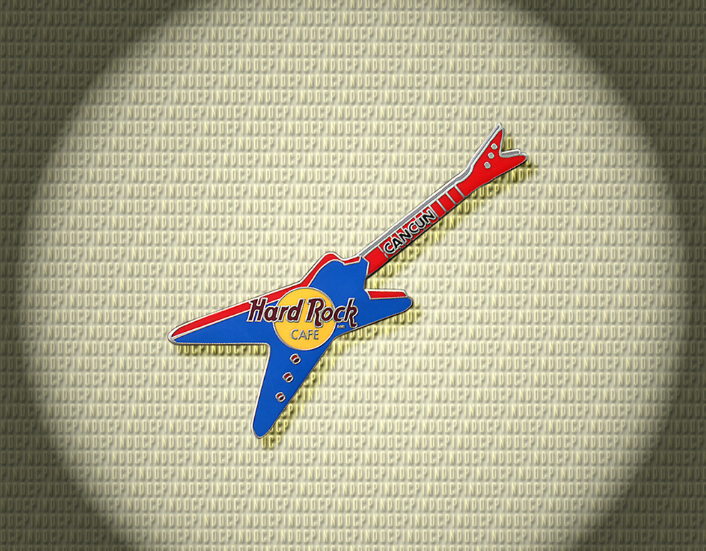 125 Blue and Red Guitar