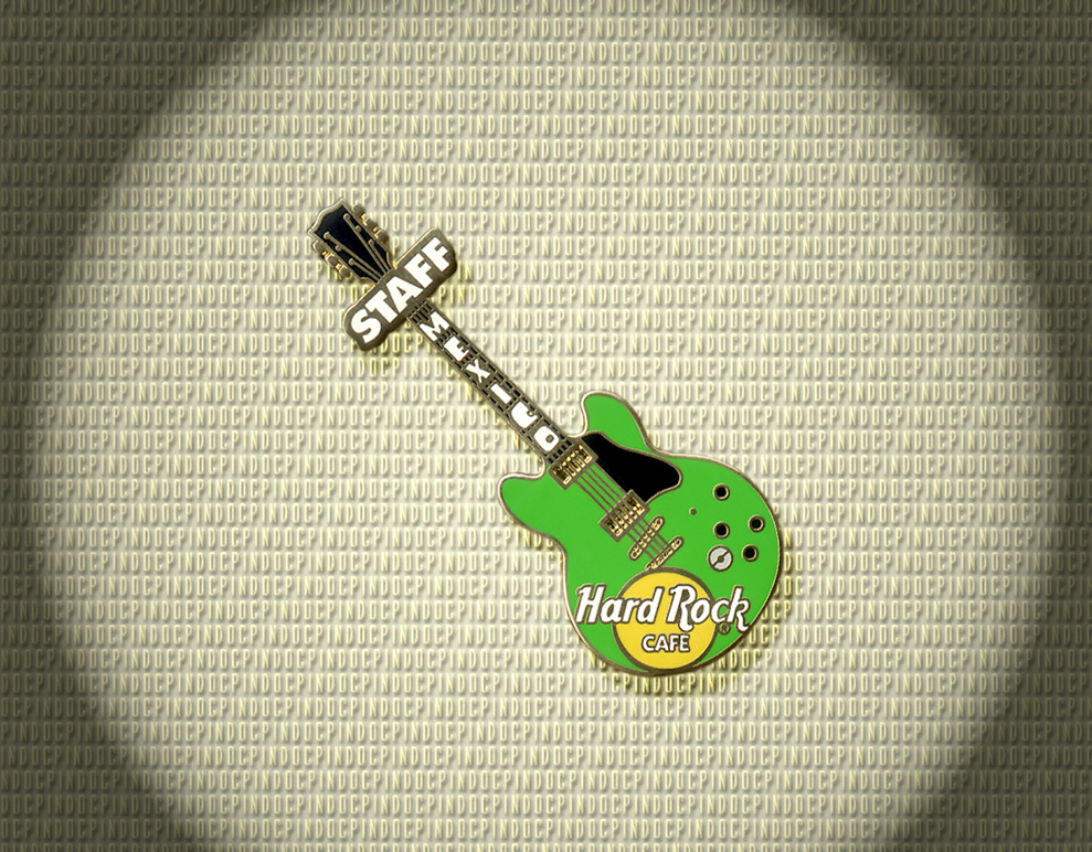 100 Green Staff Guitar